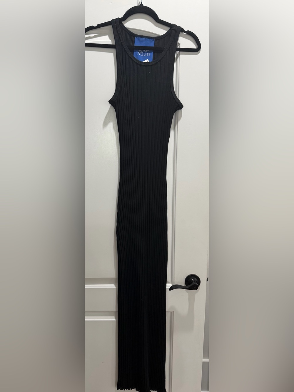 Simon Miller Black Ribbed Maxi Dress